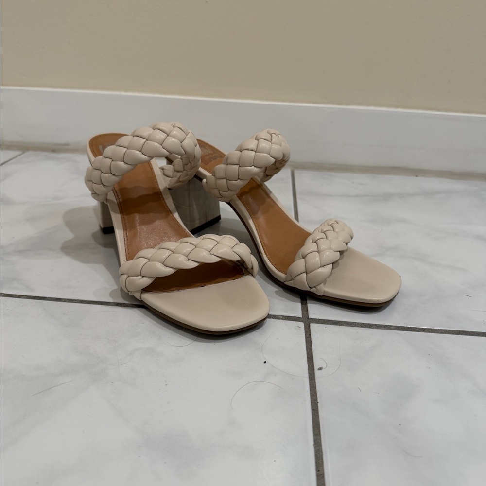 Dolce Vita Cream Braided Heels